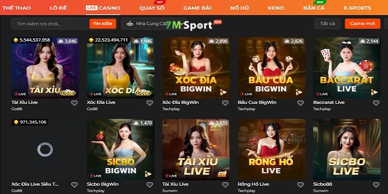 Giao diện nhà cái có hỗ trợ ngôn ngữ tiếng Việt